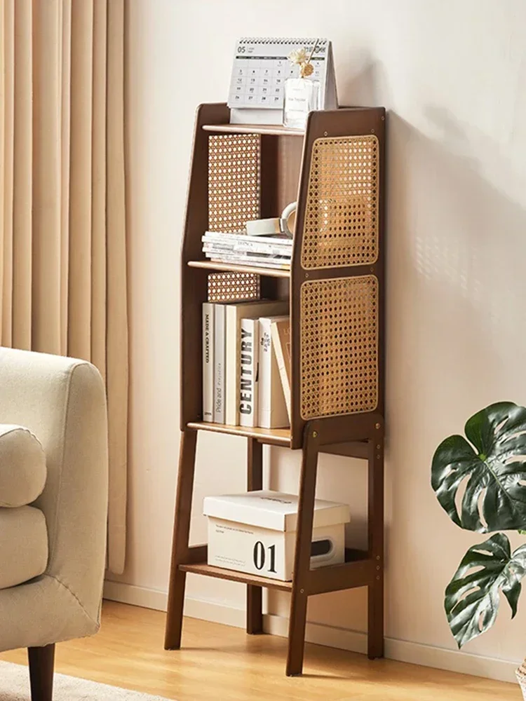 Rattan Weaving Storage Holders Bamboo Practical Organizers Modern Bookshelf Living Room Accessories Hangers Room Furniture