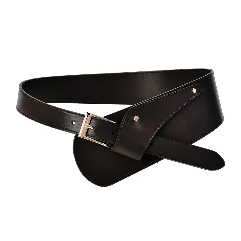 

Women's Fashion Genuine Leather Cummerbunds Female Dress Corsets Waistband Belts Decoration Wide Belt R1555