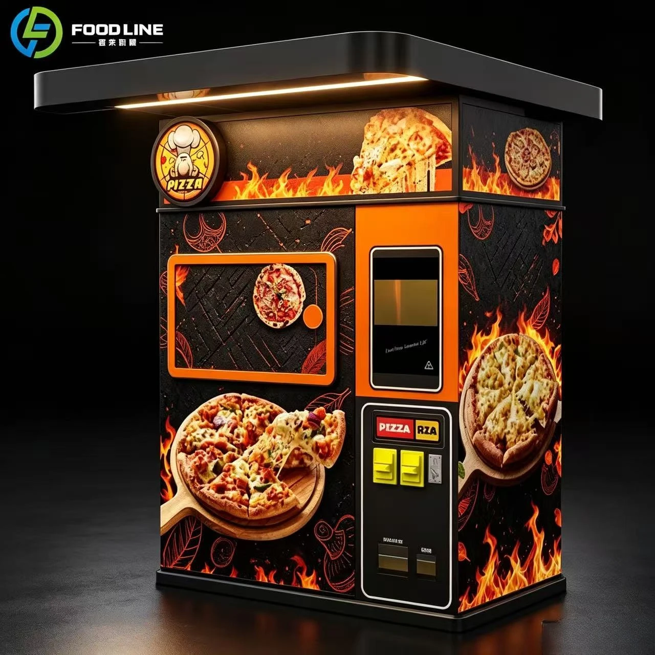 FL Outdoor Hot Pizza Vending Machine Automated Pizza Machine Coin Operate Cash Qr Code Vending Machine Wholesale