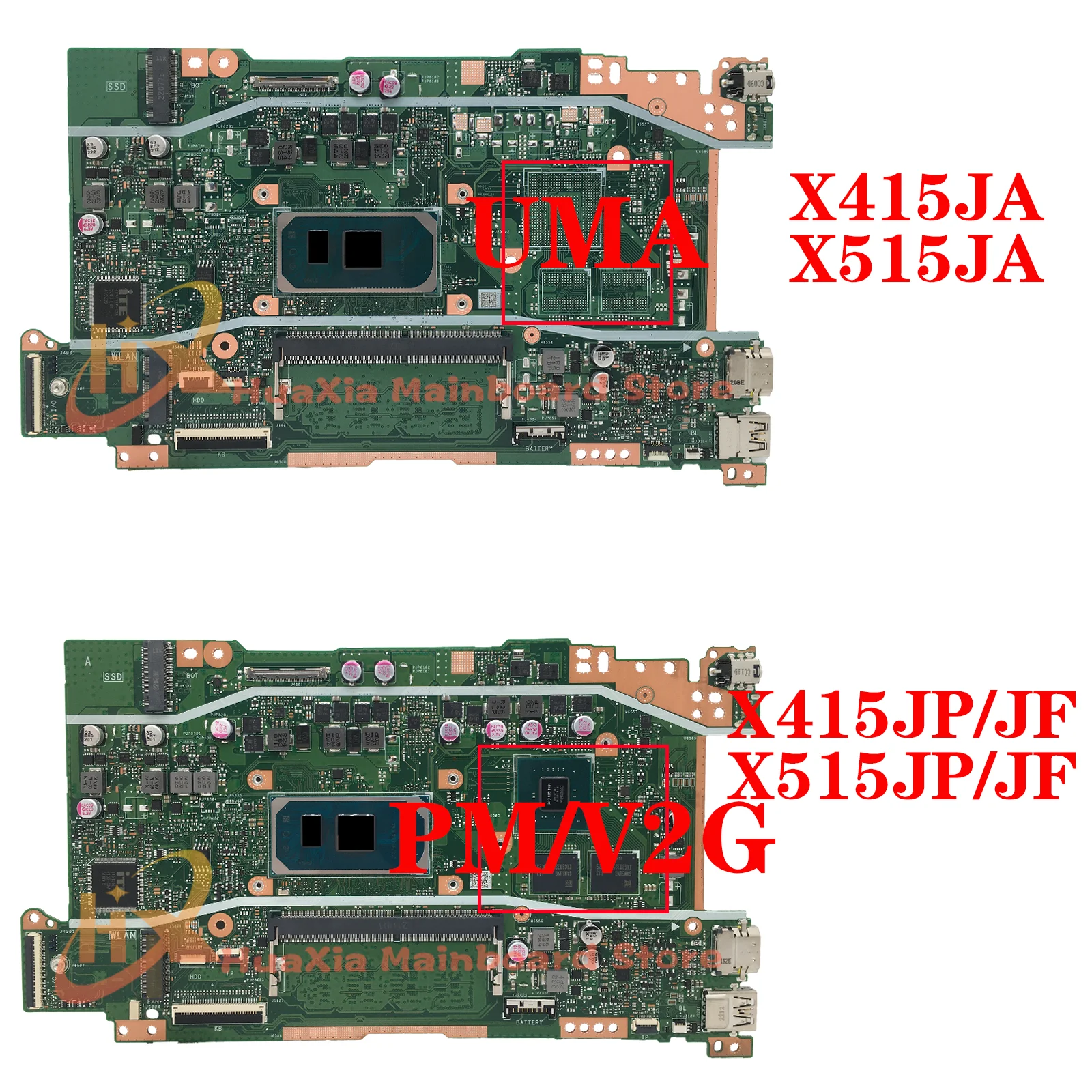 Imagem -03 - Placa-mãe para Laptop para Asus Mainboard para V5200j V4200j X515jp X515jf X415jp X415jf P1511cj P1411cj i3 i5 i7 10th Gen