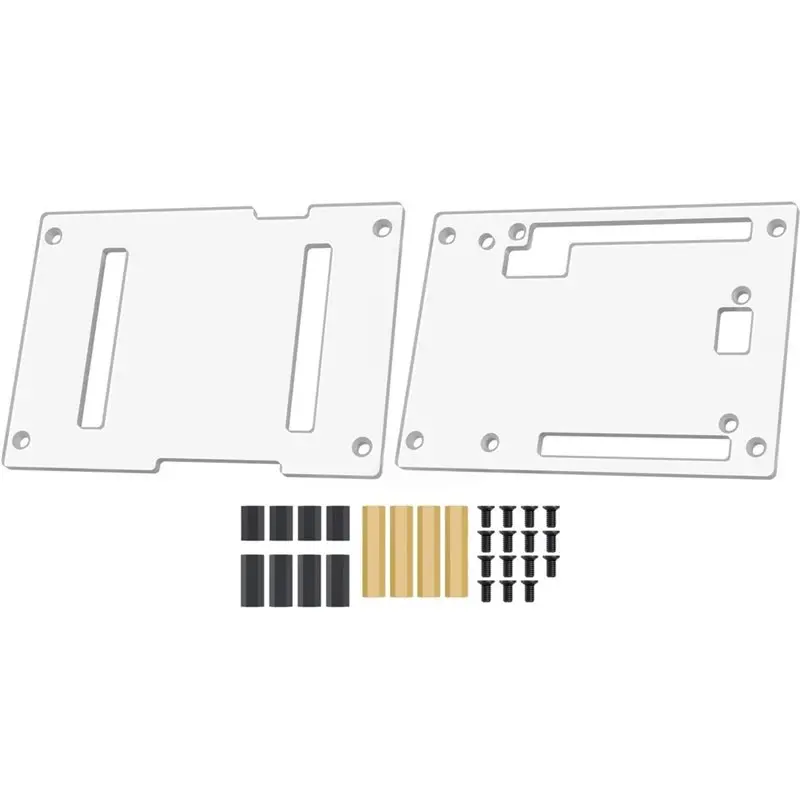 【novo-a69z-】capa-transparente-para-arduino-uno-q-com-design-de-abertura-compativel-com-a-placa-uno-media-carrier