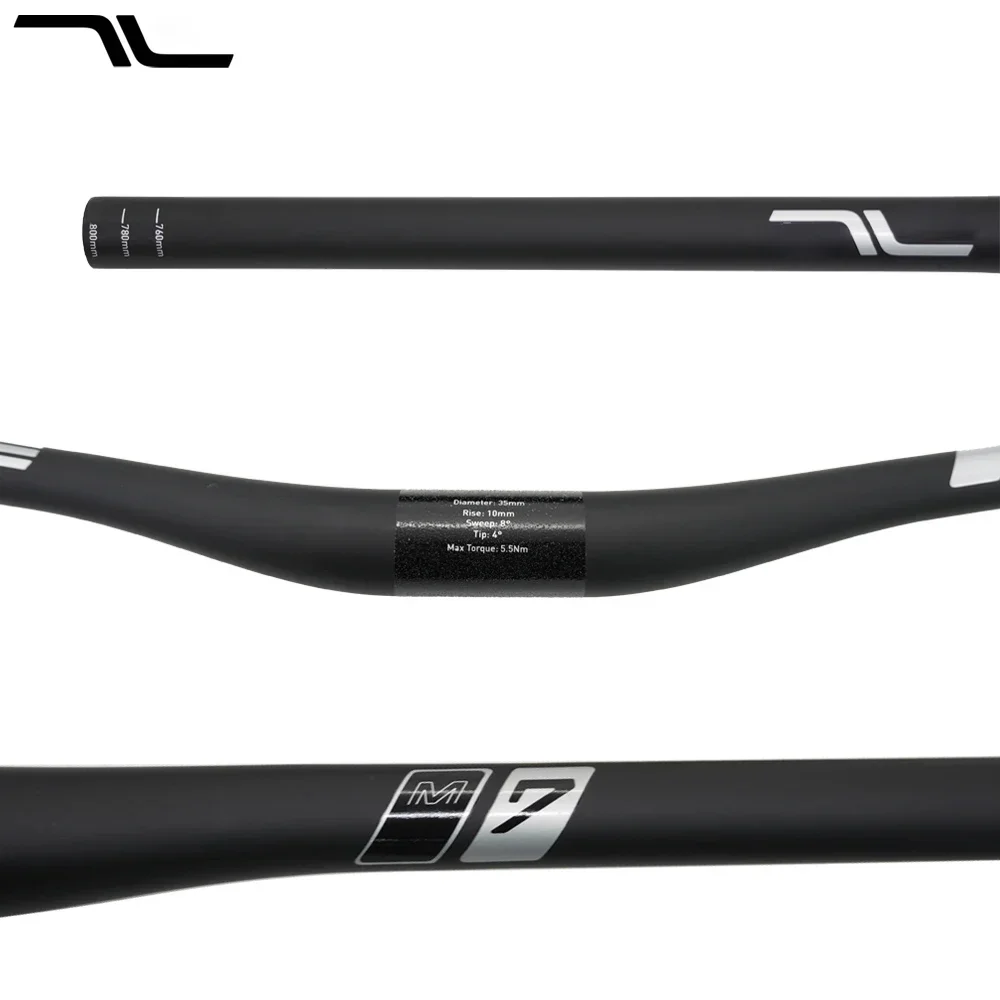 แฮนด์จักรยานเสือภูเขาคาร์บอน 35 มม. กว้าง 800 มม. ยกสูง 10/25/40 มม. สำหรับ Enduro DH All-Mountain แข็งแรง น้ำหนักเบา 250 กรัม