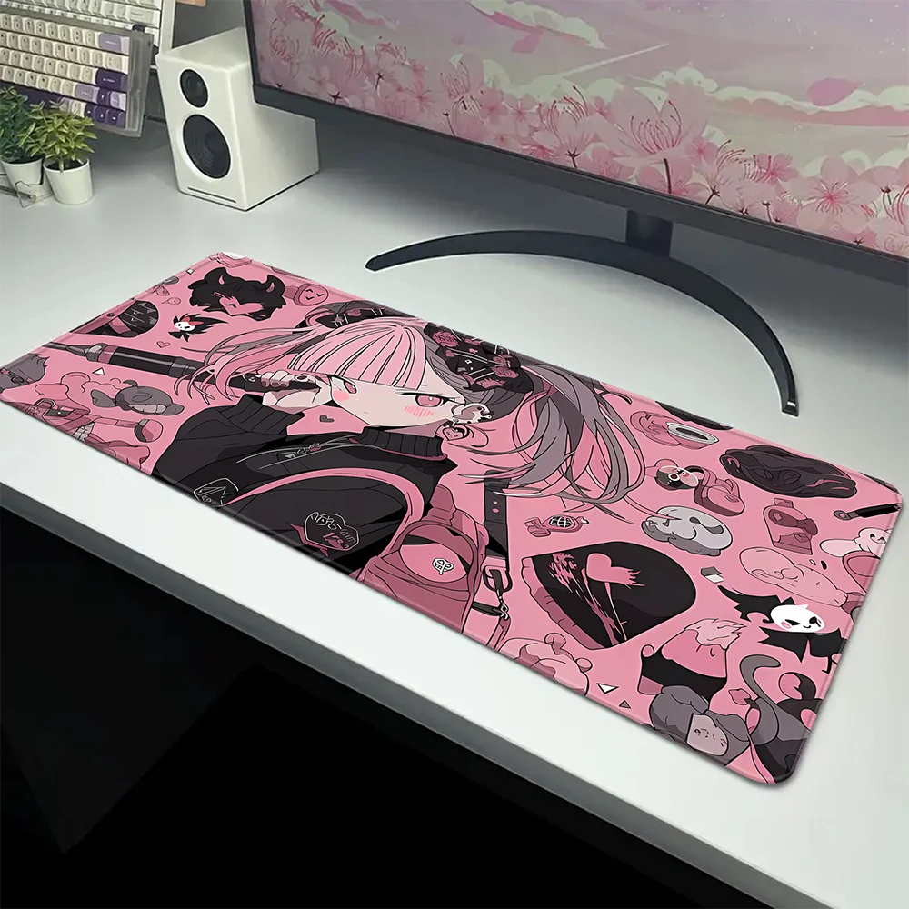 

Japanese Girl Gaming Mouse Pad Large Desk Mat Pc Gamer Mousepad Office Mouse Mat Non-Slip Rubber Mat Keyboard Pads 900x300mm