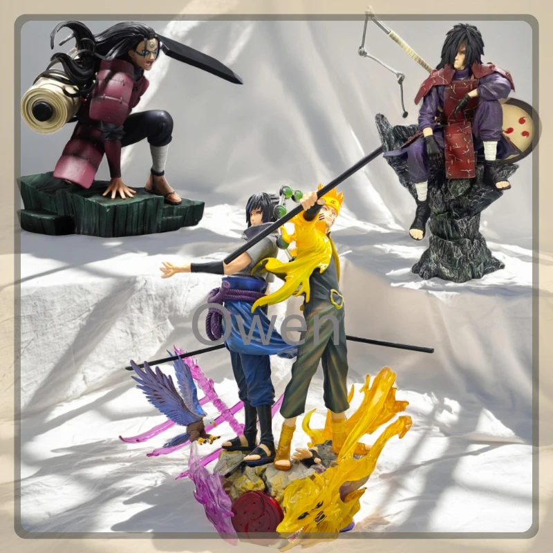 

Popular Anime Naruto Shippuden Uchiha Madara Figurine Uchiha Sasuke Action Figures PVC Statue Collection Model Decoration Toys