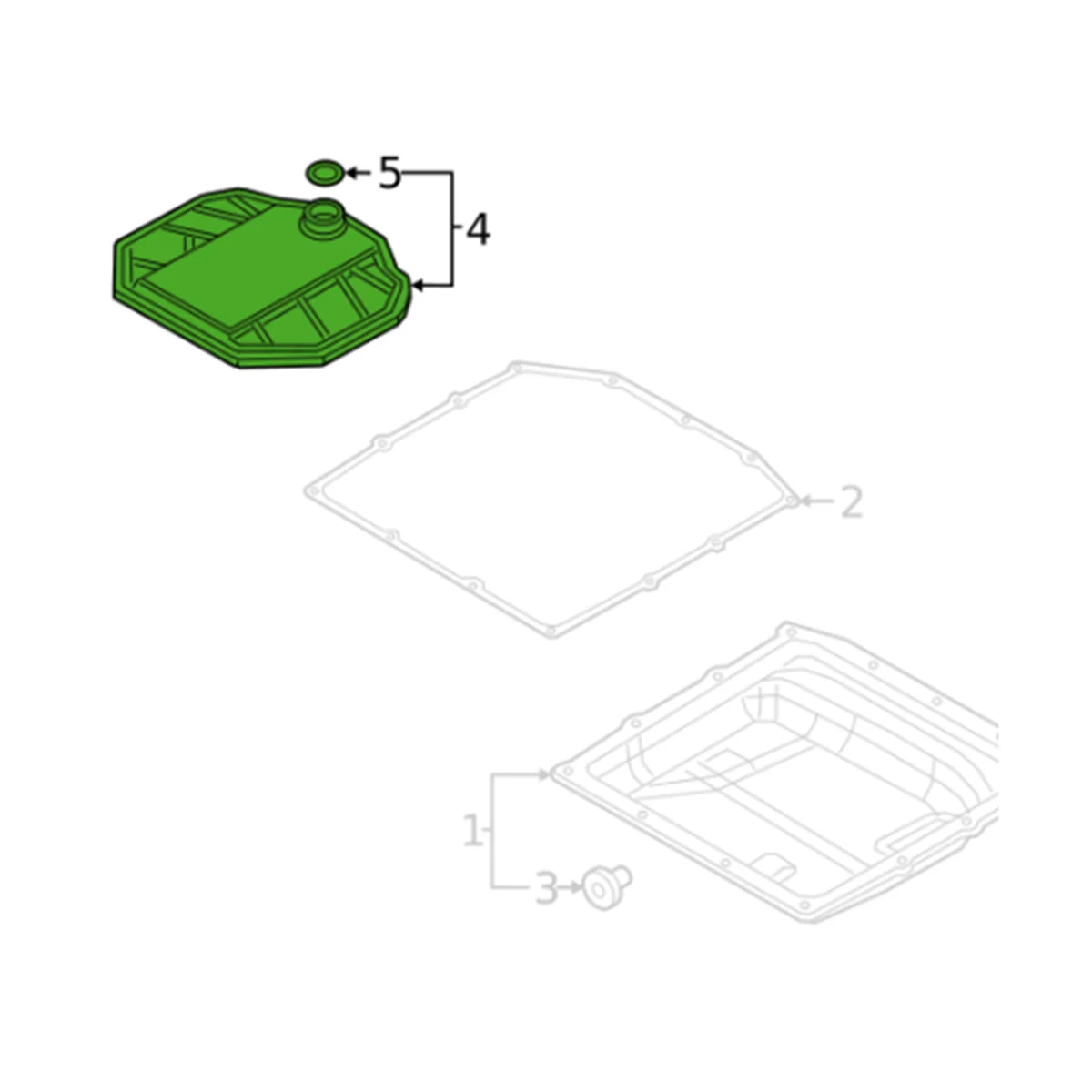 9A731718900 Transmission Filter Oil Filter Oil Pan Gasket for Porsche Panamera