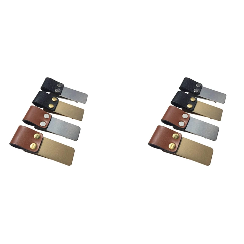 حار TTKK القلم حلقة المسافر دفتر حامل القلم الجلدي مع مشبك الفولاذ المقاوم للصدأ 8 حزمة