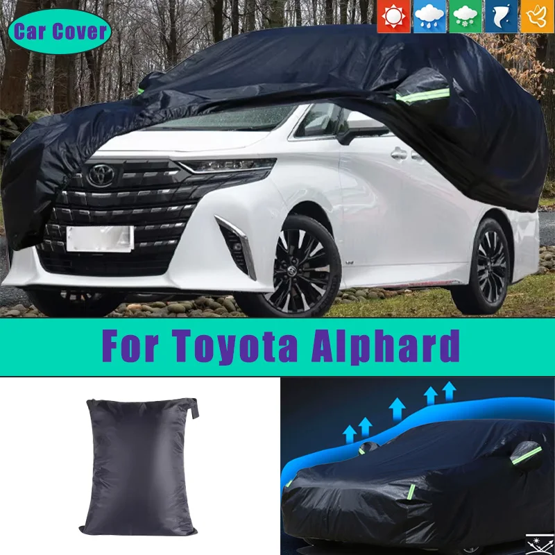 

Car Full Outer Covers Outdoor Waterproof Dustproof Sun Rain Snow Protection Exterior Car Accessories For Toyota Alphard
