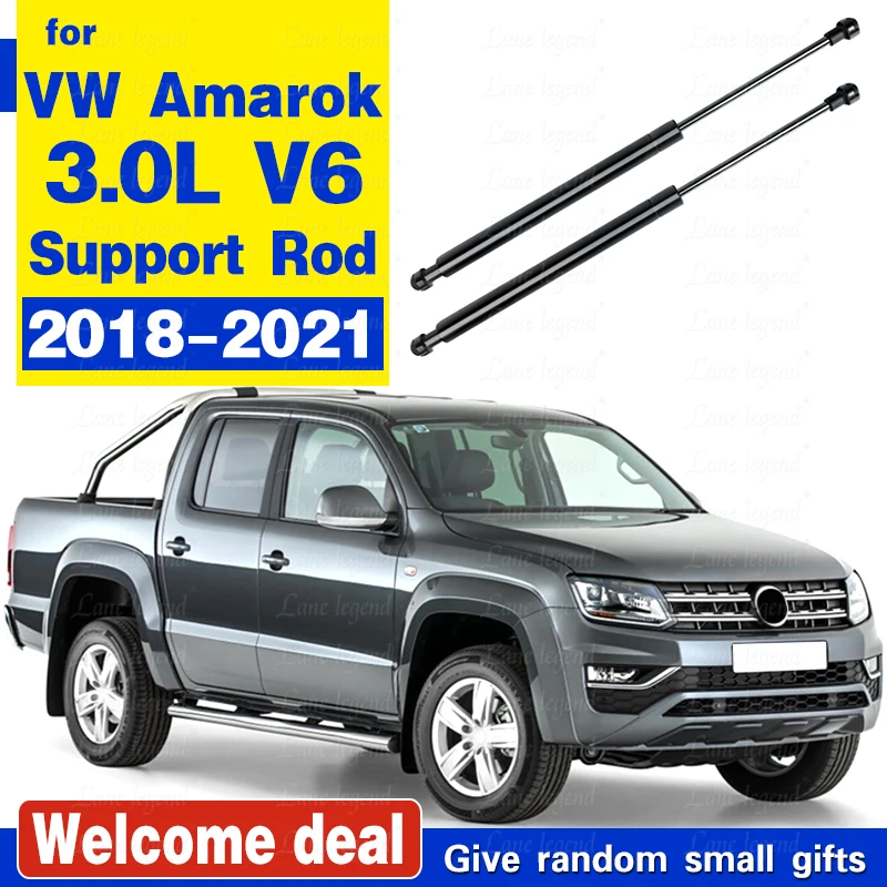 for Volkswagen Amarok 3.0L V6 2018-2021 Front Bonnet Hood Modify Gas Struts Lift Support Shock Damper Accessories Absorber