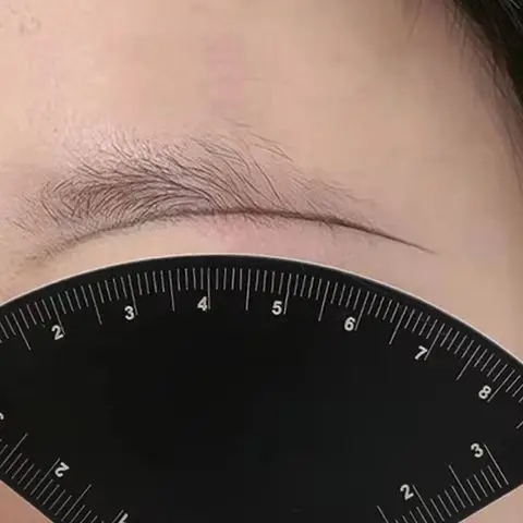 Aluminiumlegering Snelle tekening Wenkbrauwontwerpliniaal Microblading Mapping Tool Vormgeven Permanente make-up Tekening Gids Liniaal Tattoo