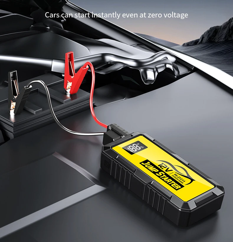 

Power Bank Car Jump Emergency Starter Portable Charger With LED Lighting Starting Device For 12V Auto