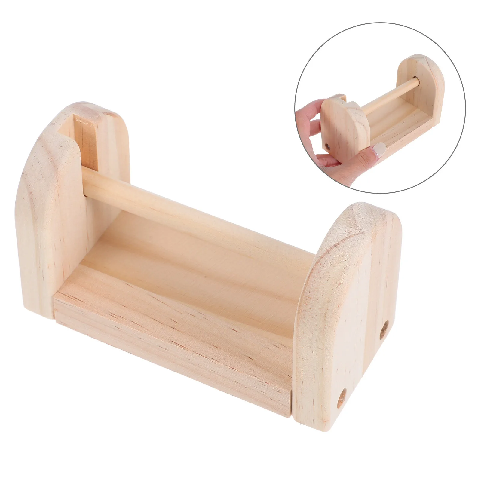 

Wooden Tape Holder Multi Roll Craft Desk Dispenser for Classroom Home Office Masking Tape Organizer Stand