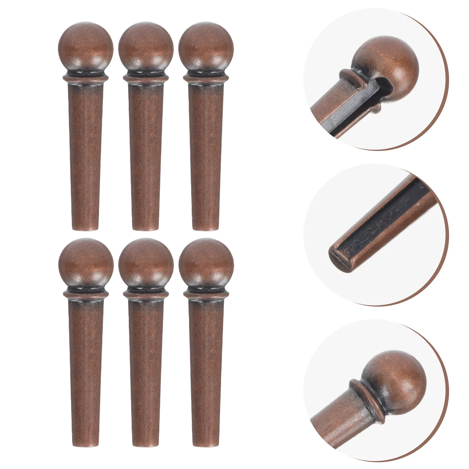

6pcs Guitar Tuning Pegs Replacement For Electric Acoustic String Instruments Durable Lightweight Stable Long Life Practical
