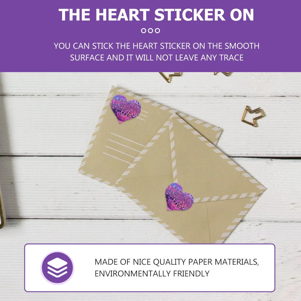 

1 Roll Love Heart Stickers Paper Sealing Labels for Gift Wrapping Baking Scrapbook Adhesive Stickers Gift Wrapping Labels