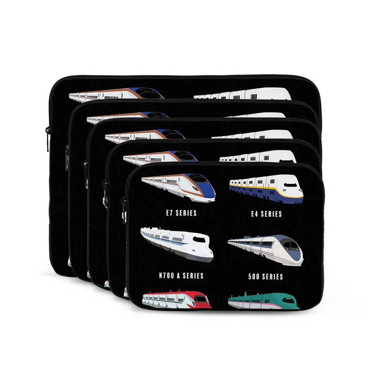 Japanese Shinkansen Bullet Trains Notebook Laptop Bag Case Pouch For Macbook Air Pro Tablet Shockproof Case Bag