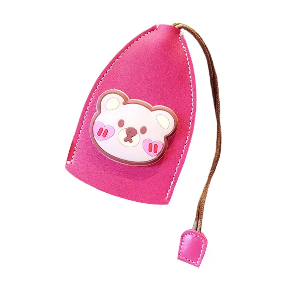 Cute Pull Out Key Holder for Keys Rabbit Bear Leather Key Holder Keychain Pull Type Pocket Key Wallets Key Box Key Case Key N6H8
