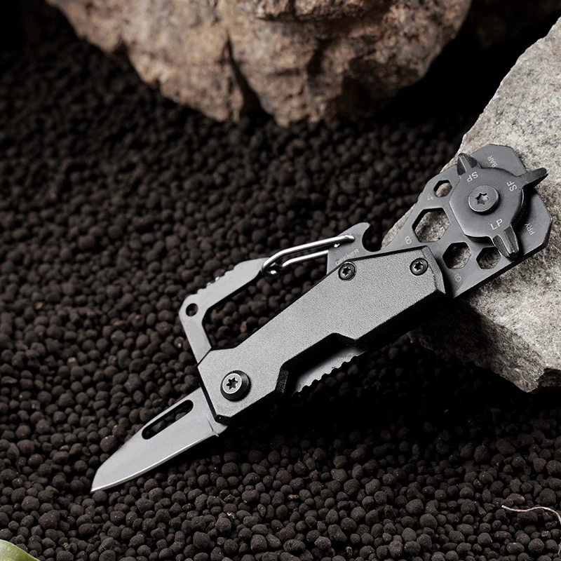 EDC Stainless Steel Folding Knife Fruit Cutting Picnic Knife Peeling Folding Knife Keychain Camp Knife Vegetable Kitchen Slicer