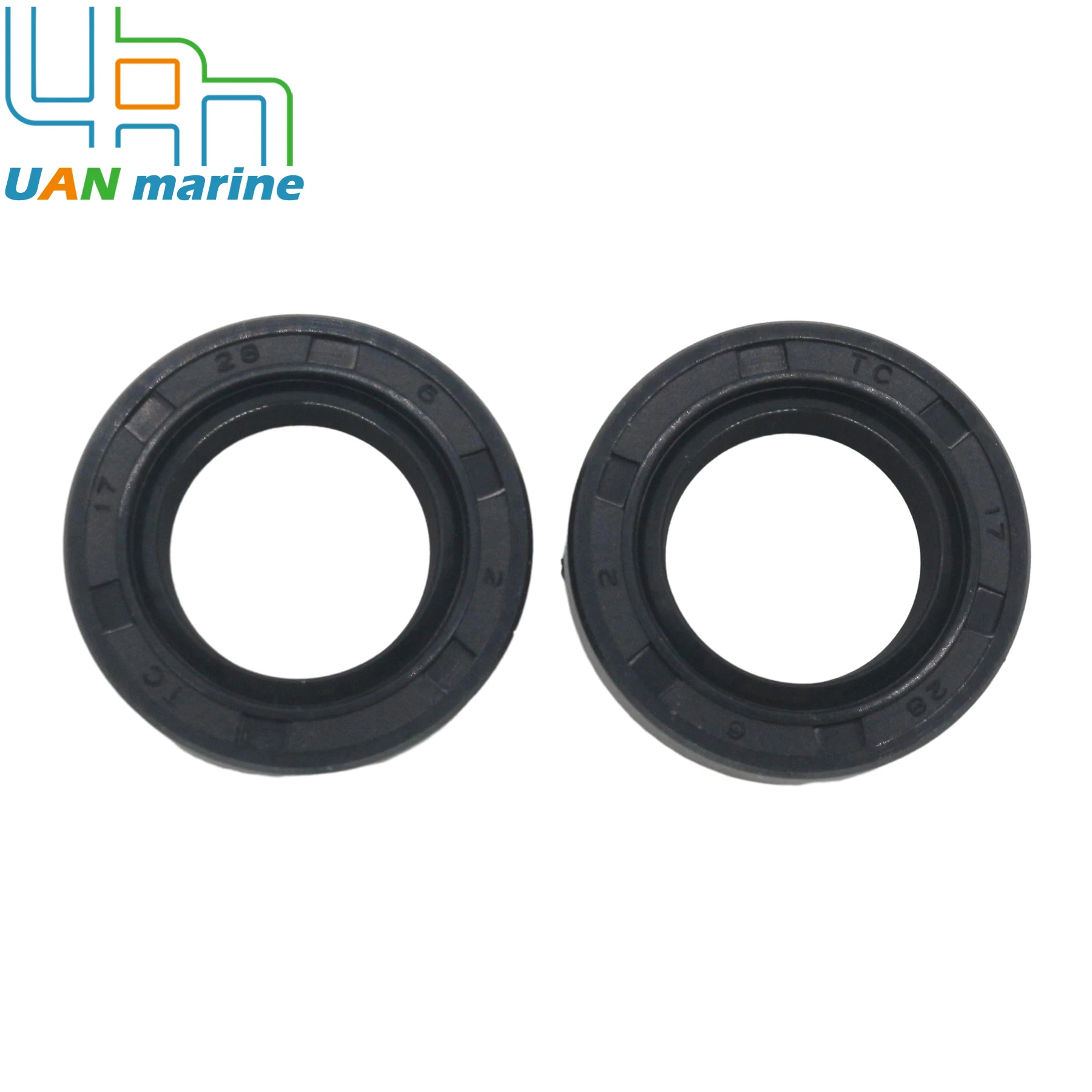 2 Pcs 09282-17007 Oil Seal Compatible with Suzuki 2-Stroke DF DT 25 30 40 50 55 60 65 HP Outboard Engine Replaces 09282-17009