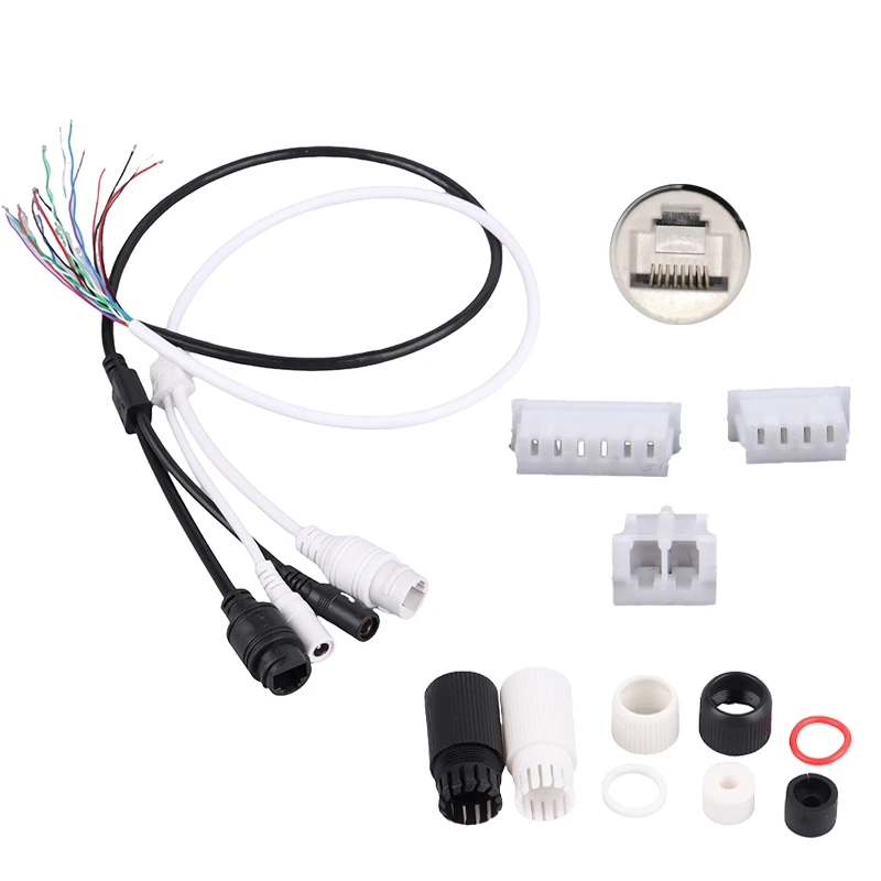 

12V PoE Cable With DC Audio IP Camera RJ45 Cable built in PoE module For CCTV IP Camera