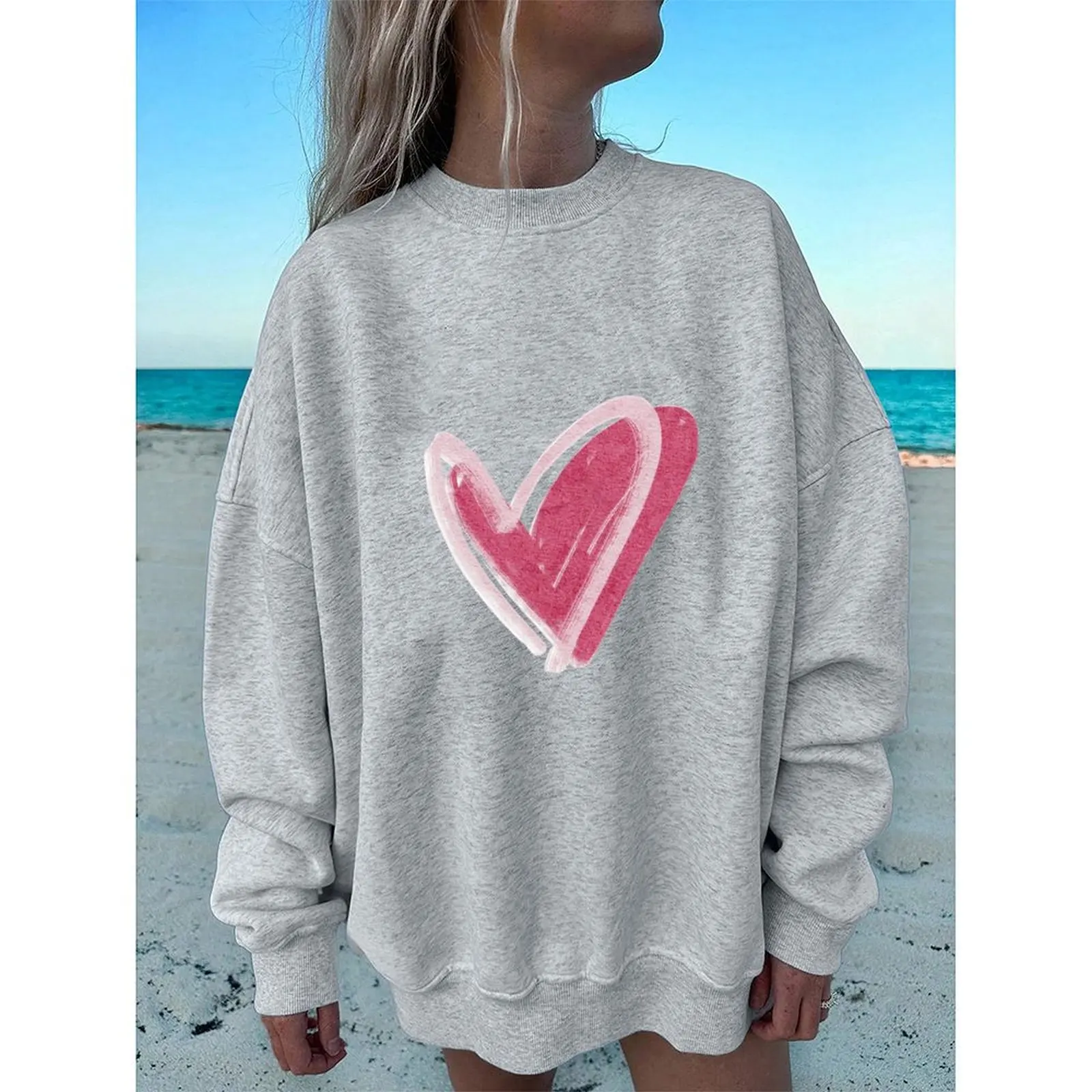 

Autumn Fashion Women Apparel Cute Casual Wear Round Neck Brand New Item Polyester Fabric Print Pattern Suitable For Spring