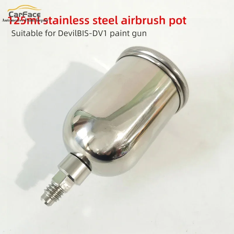 Suitable for DeVilbiss small spray gun pot 125ml stainless steel car touch up paint spray gun accessories