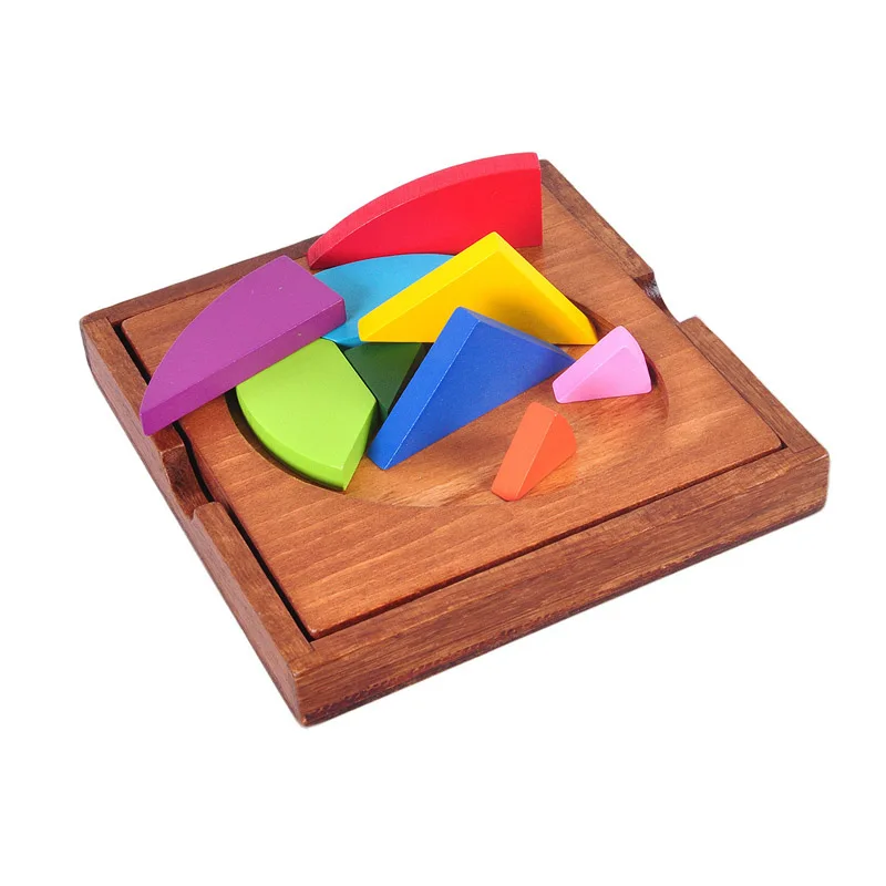 Cajas De madera Rompecabezas en forma De huevo y Rompecabezas Juegos De rompecabezas Montessori Tangram Juegos De Ingenio y Habilidad Mental