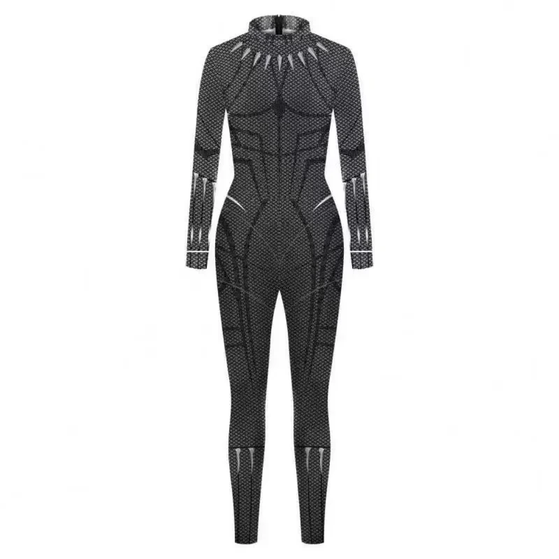 

♥Halloween Cosplay Costume Movie Panther Tight Set Carnival Dress Up Fantasy Black Handsome Cool Women★ 20026 New