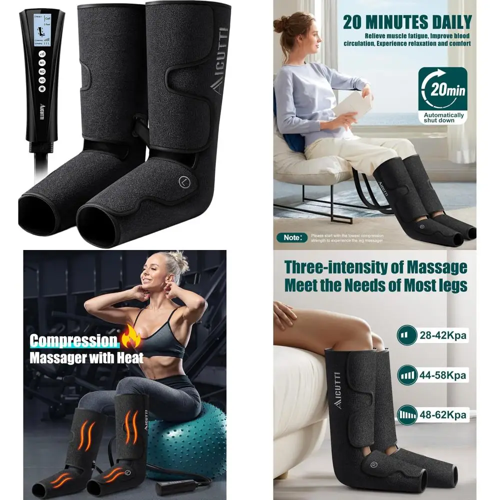 

Thermo Leg and Foot Massager - Perfect Holiday & Birthday Gift for Improved Circulation and Pain Relief