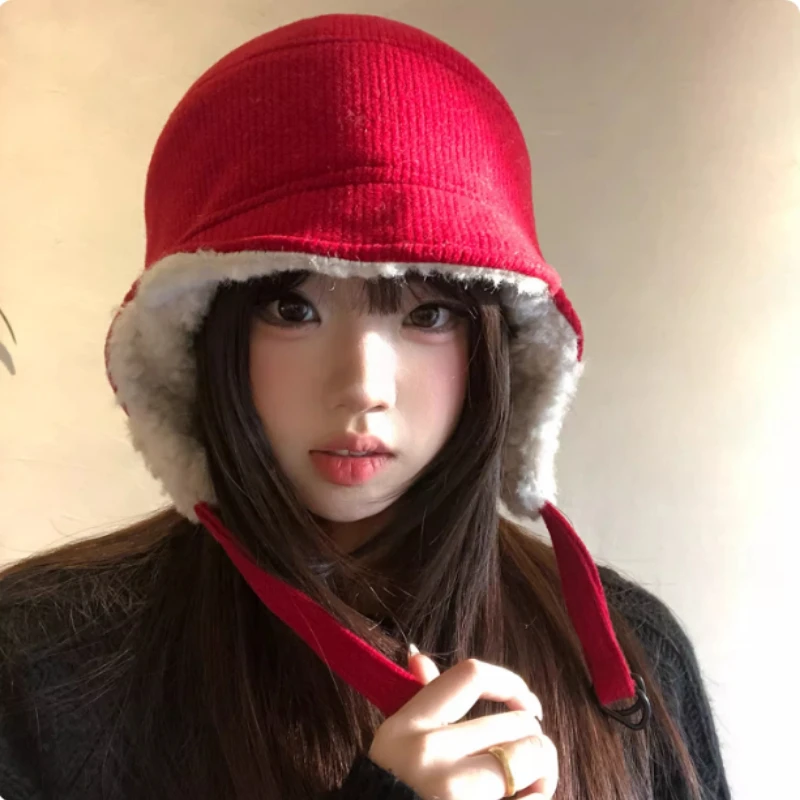 

Новая японская утолщенная плюшевая шапка Lei Feng для мужчин и женщин, зимние уличные велосипедные лыжи, теплая защита ушей, универсальные шапки для пилотов