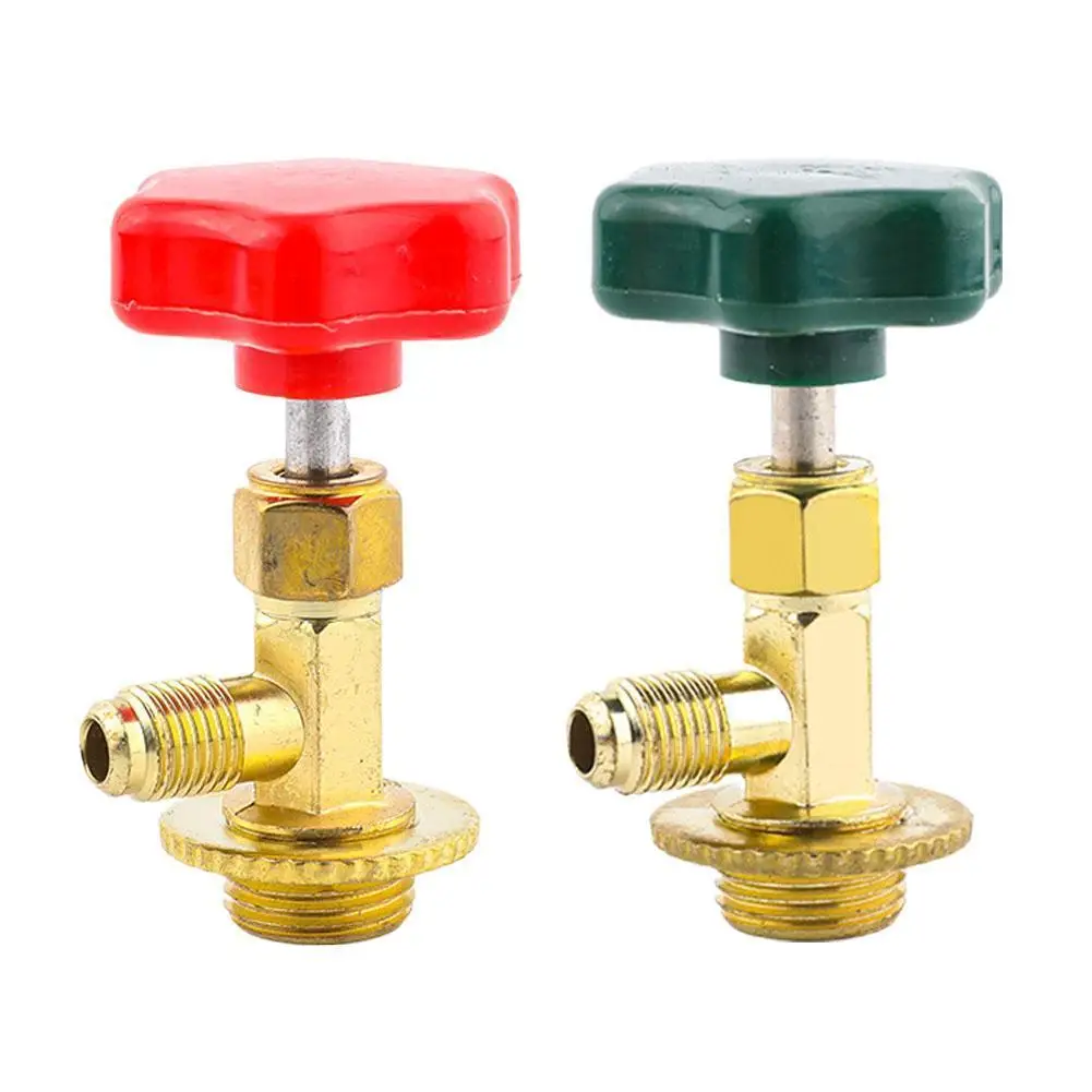 

1/4 SAE Thread Adapter R134a Valve Bottle Opener For R22 R134a R410A Low Pressure Car Air Conditioner Refrigerant Bottle Opener