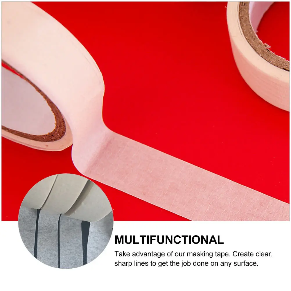 3 لفات شريط لاصق احترافي لفصل الألوان، شريط لاصق ورقي طويل للرسم والتشذيب وإطار التظليل والرطوبة والغبار