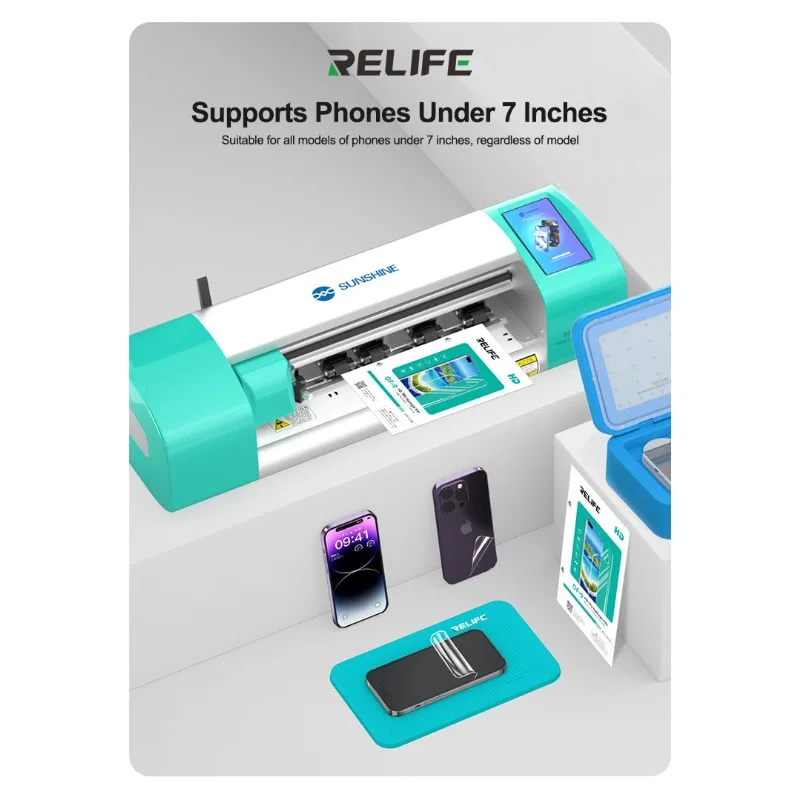

Гидрогелевая пленка RELIFE GF-9 HD из ТПУ, прочная защита от отпечатков пальцев, защита экрана телефона для различных моделей телефонов, ручной инструмент для ремонта