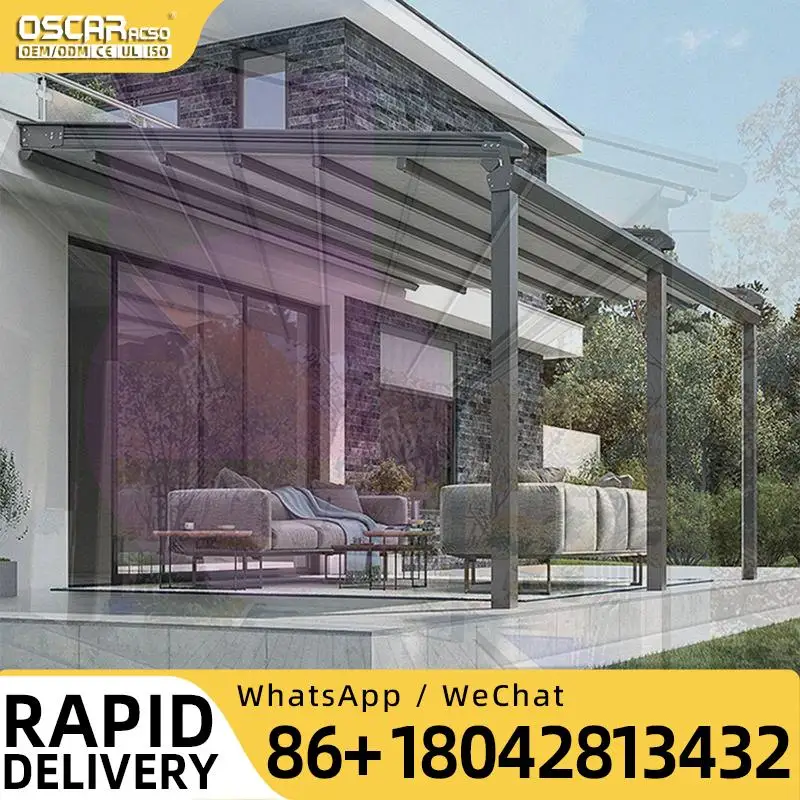 

High Quality Outdoor Patio PVC Waterproof Retractable Roof Cover for Commercial Use in Hotel and Restaurant Retractable Canopy P