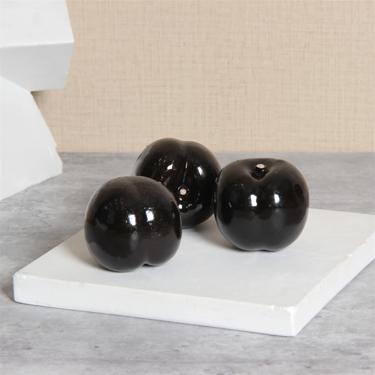 

6 шт., искусственные модели черных слив, искусственная фотография, Декор для дома, ресторана, поднос для фруктов, реквизит для фотосъемки