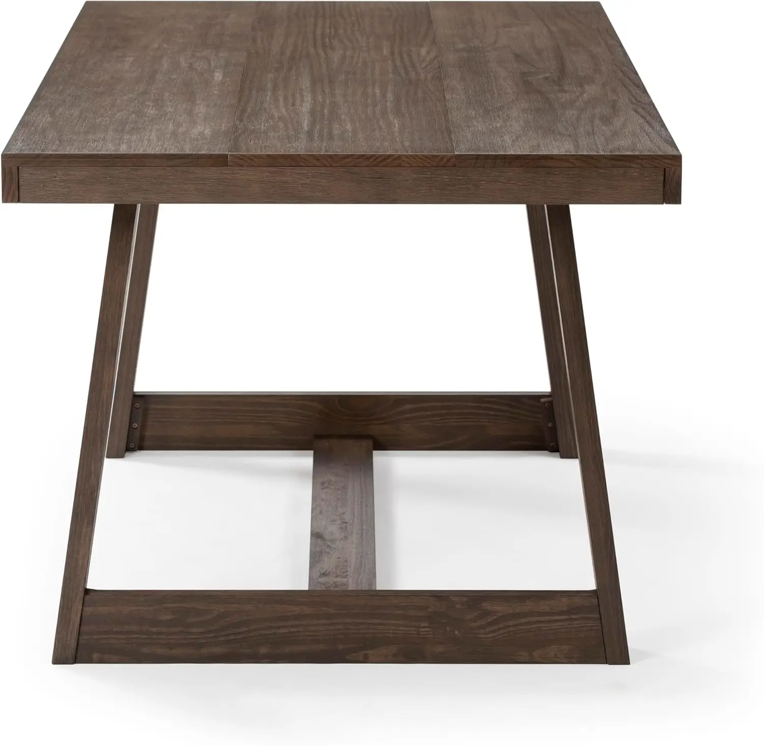 Mesa de cocina rústica de madera maciza, grande, Rectangular, comedor