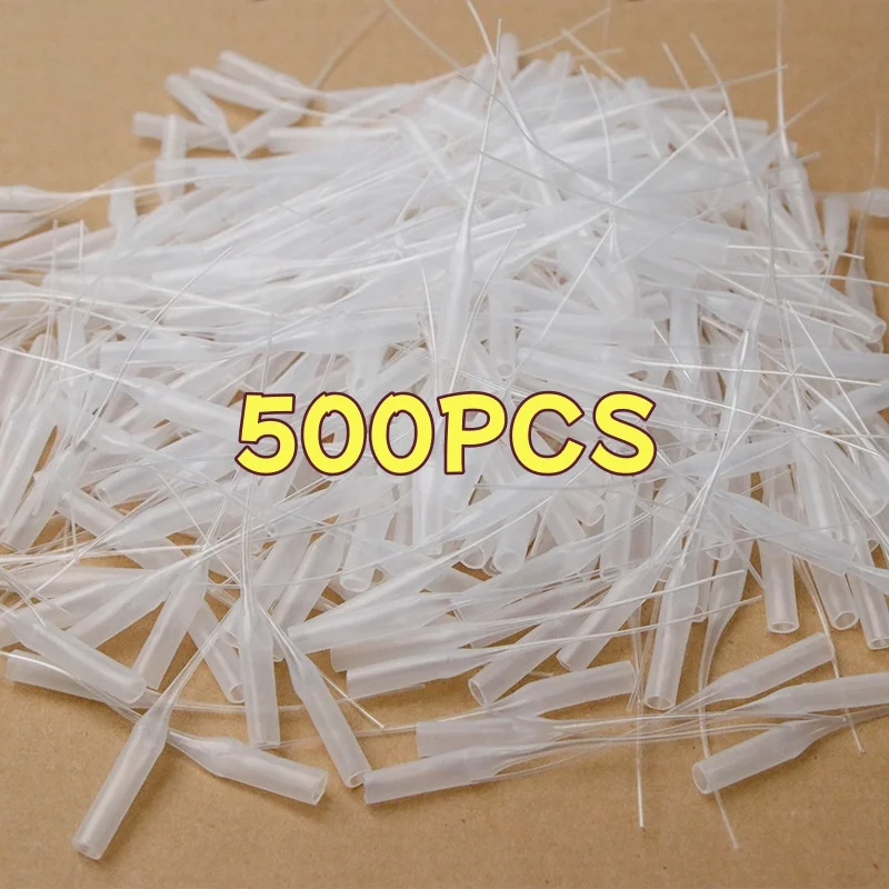 50/500PCS Handmade Filling Adhesive Infusion Micro Dropper Plastic Glue Extension Precise Glue Application Dropper Nozzle