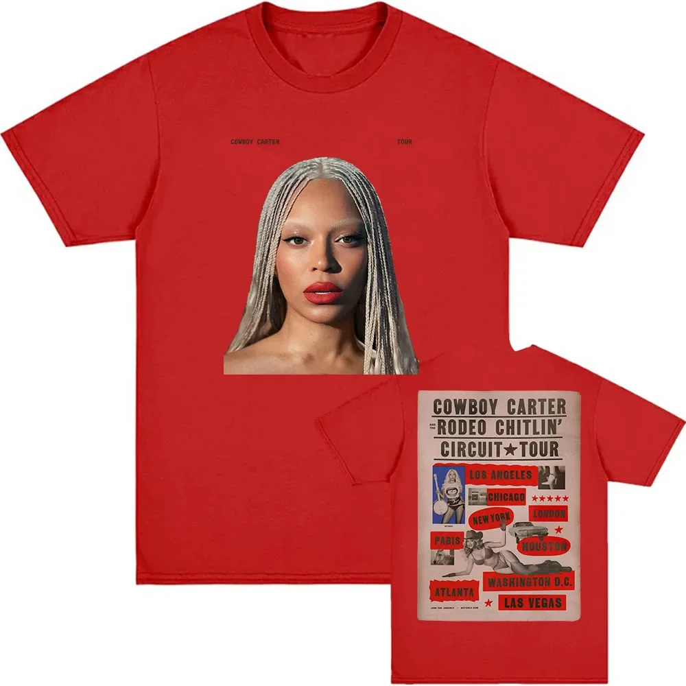 Beyoncé COWBOY CARTER TOUR 2025 T-shirt Summer Women Men Tshirts
