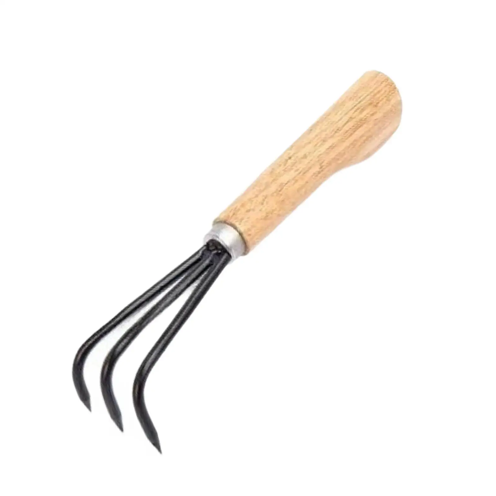 2-3pack Hand Rake Wooden Handle Mini Multifunctional Garden Tool for Weeding