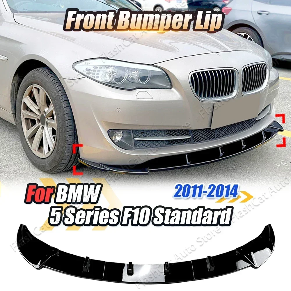 Diffusor Body Kits Spoiler Guard Tuning für BMW 5er F10 F11 Standard 520i 530i 2011-2014 LCI Frontstoßstange Splitter Lippenverkleidung