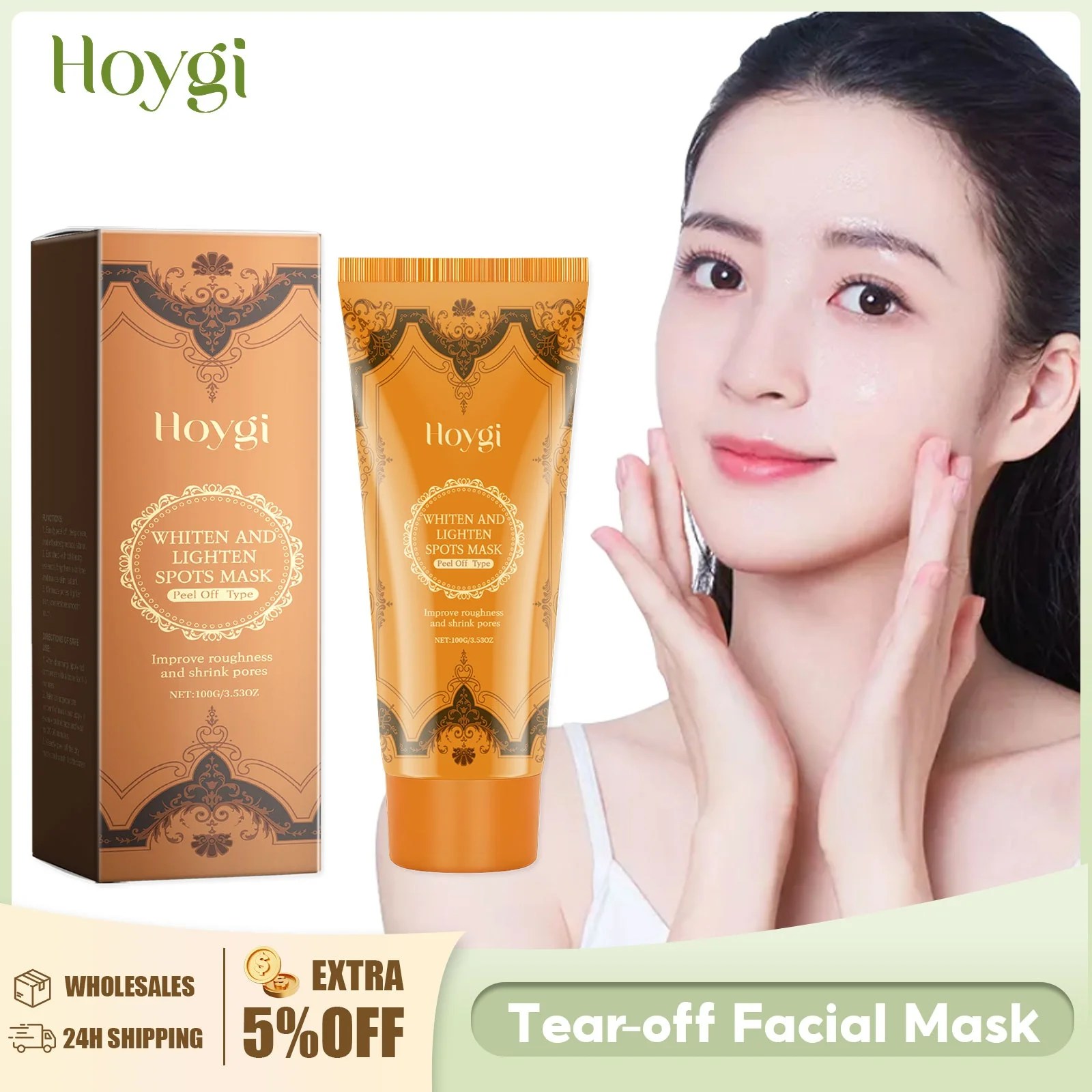 

Reduce Dark Spots Peel off Mask Deep Cleansing Skin Exfoliating Oil-Control Shrink Pores Rejuvenating Brightening Face Skin Care