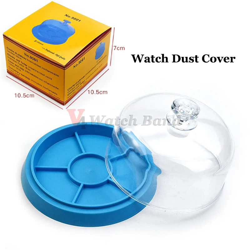 Watch Parts Watch Movement Dust Cover Holder Tray Parts Protector Moistureproof Anti-dust Covers Storage Box for Watchmakers