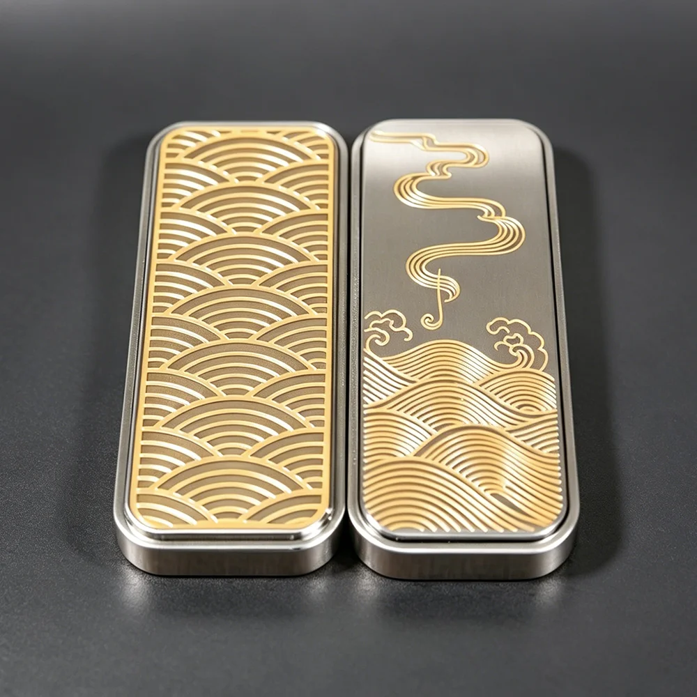 Xuanlu Stainless Steel Dingding Fidget Slider Stress Relief Toy Fidget Toys For Adults Push Slider Anxiety Relief Gadgets