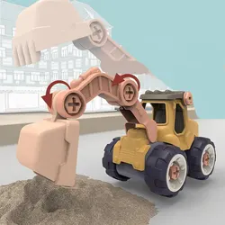 STEM Construction Kit for Kids 5-12 DIY Excavator Engineering Toys with Tools, Educational Building Gift (Screwdriver Included)
