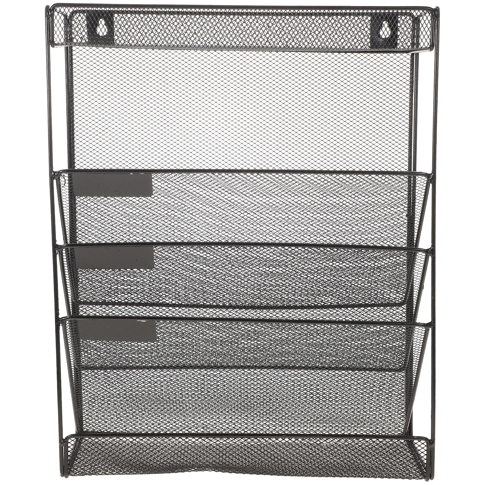 منظم حامل مستندات عمودي معدني لمكتب جدار تخزين الرف سطح المكتب منظم الملفات صندوق حامل ملفات مثبت على الحائط #2