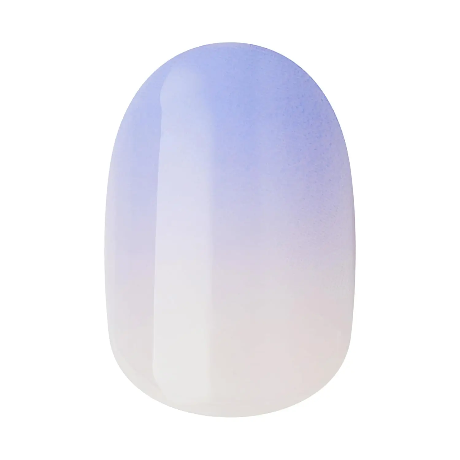 Short Oval Ombre Press On Nails, Blue, 30 Pcs, No Glue Needed, Chip Proof, Waterproof, DIY Manicure Kit with File & Stick view 5
