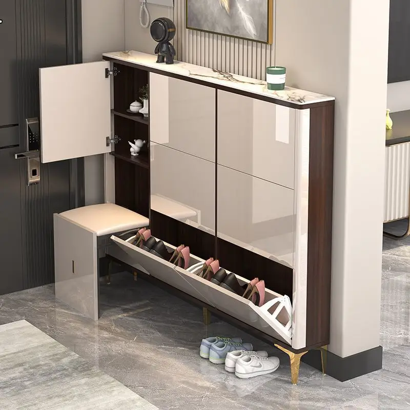 Lüks Ultra-ince Ayakkabı Dolabı Organizatör Depolama Oturma Odası Ekran Modern Ayakkabı Rafı Terlik Muebles Ayakkabıcılar Mobilya