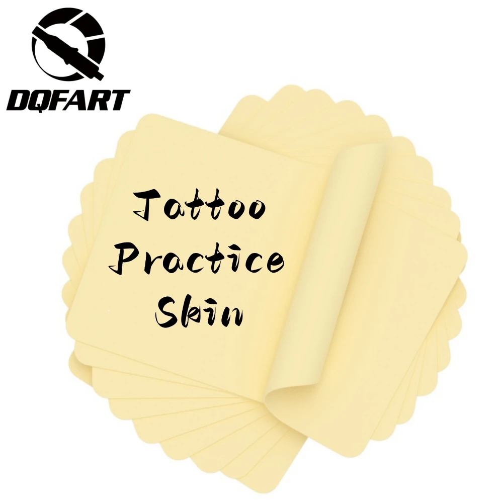 DQFART Tattoo Practice Skin 10Pcs/Set Body Art Creative Designs Beginner Supplies Accessories Tattoo Artists