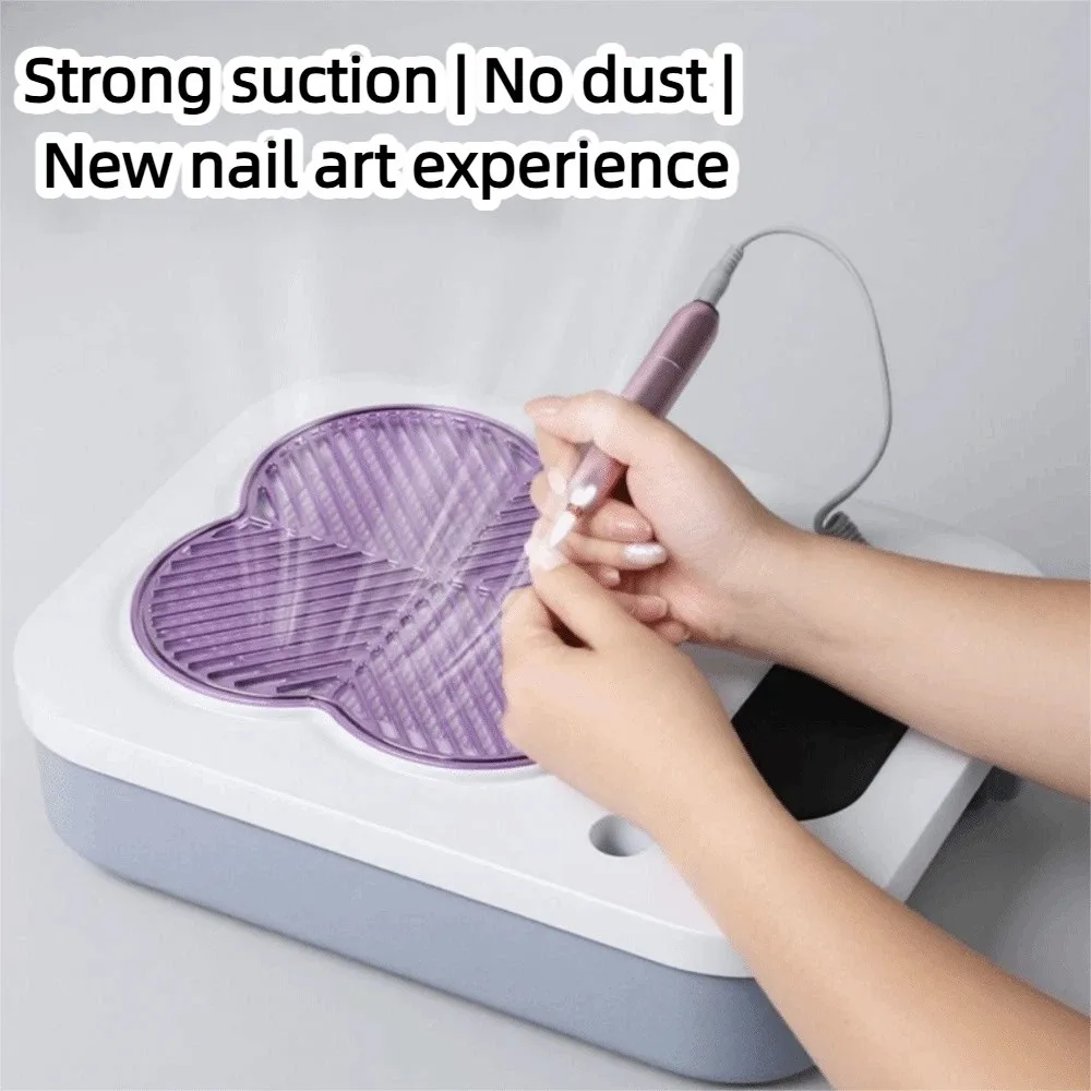 UV Lamp 3-in-1 Nail Vacuum Cleaner Polishing Pen Powerful Suction Nail Dust Collector Professional EU Plug LED Nail Lamp