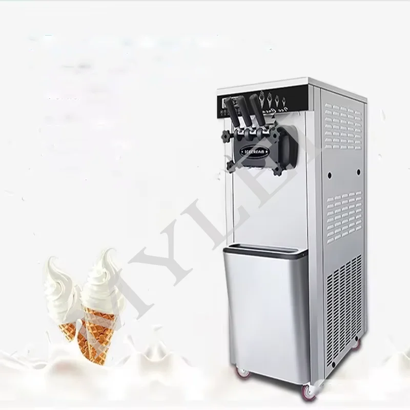 Hot Sells Professional Commercial Three Flavors Yogurt Milk Chocolate Water Ice Cream Machine for Hotel Business