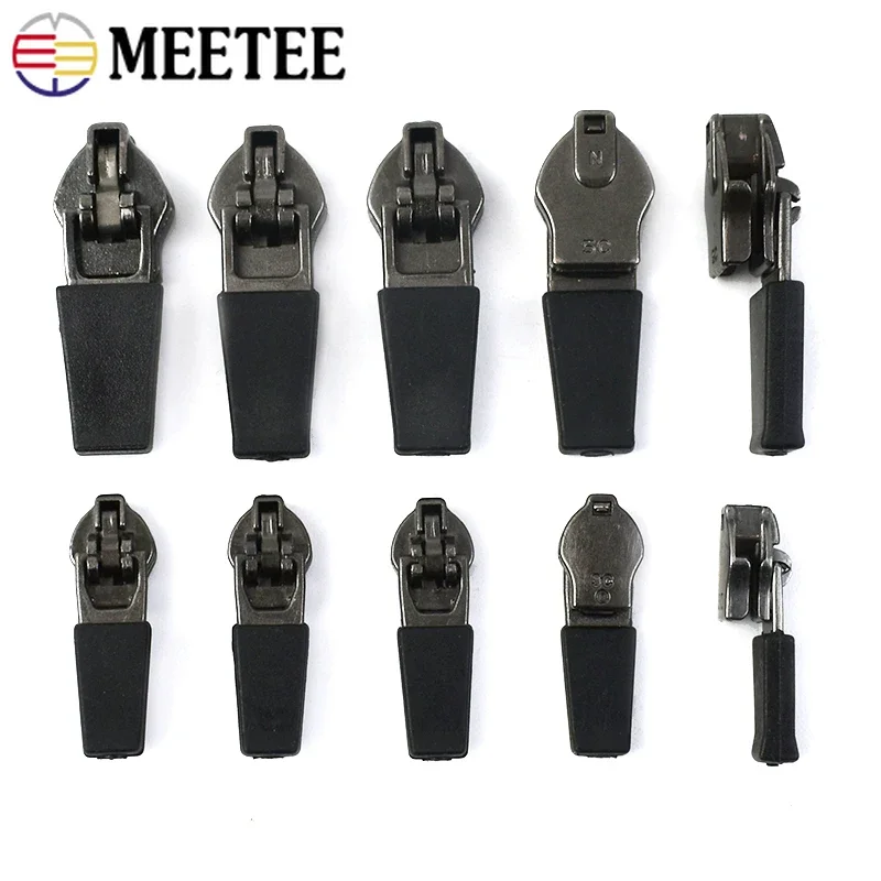 20/30/50/100 шт. Meetee 3 #   5 #   Слайдер на молнии для водонепроницаемой невидимой нейлоновой сумки на молнии, куртка, сумка с обратной молнией, швейный аксессуар