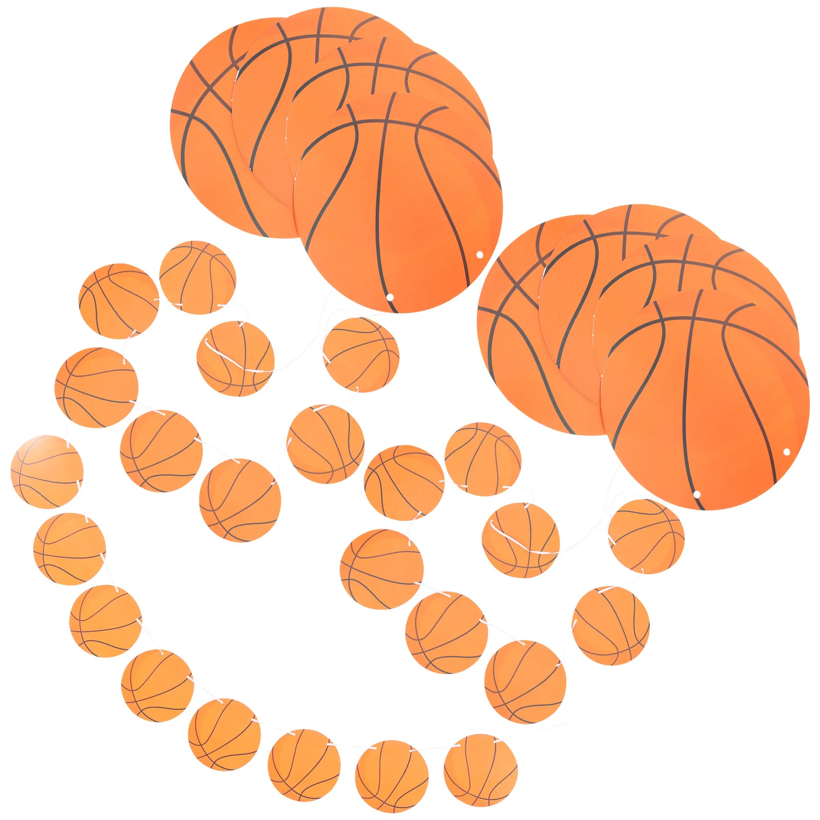 5 قطع من لافتات تزيين كرة السلة، لوازم حفلات لطيفة لعيد الميلاد، لافتة معلقة للاحتفال بالبالغين